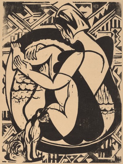 Küvetteki Kadın by Ernst Ludwig Kirchner