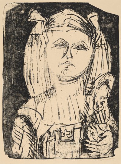 Bebek ile genç kız by Ernst Ludwig Kirchner