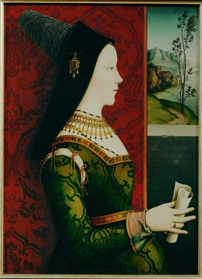 Marie de Bourgogne (ahşap üzerine resim) by Ernst Maler