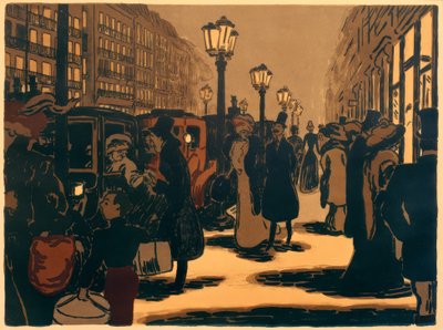Paris sokak sahnesi by Ernst Matthes