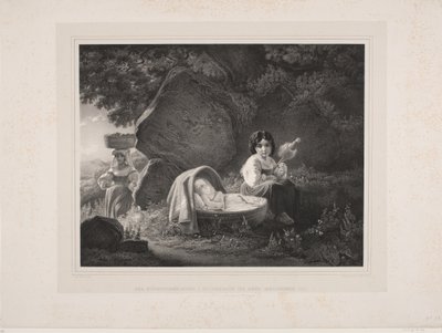 İtalyan anne iki çocuğuyla by Ernst Meyer