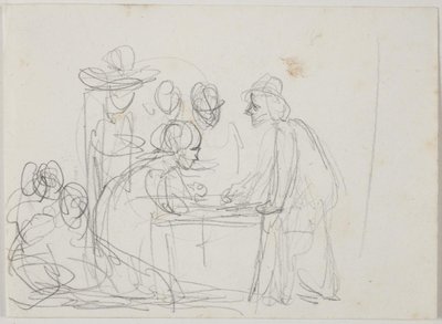 "Mektup Yazarı ve Kız" Çalışması by Ernst Meyer