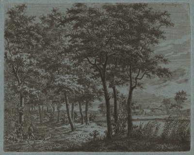 Yakacak Odun Taşıyan Köylü Manzarası, c. 1800. by Ernst Willem Jan Bagelaar