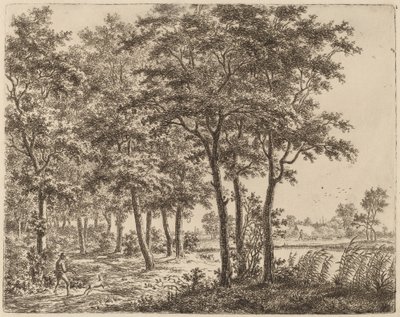 Yakacak Odun Taşıyan Köylü Manzarası, c. 1800. by Ernst Willem Jan Bagelaar