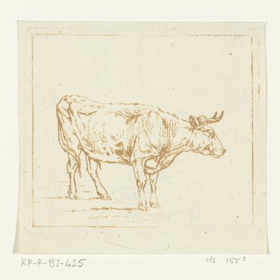 Boğa ayakta, sağa dönük by Ernst Willem Jan Bagelaar