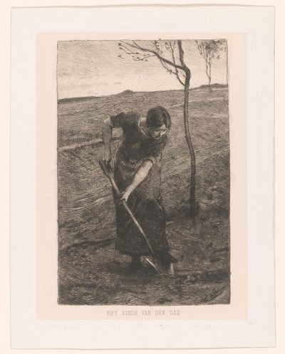 Yaratıcı kadın Günün sonu (nesne üzerindeki başlık) by Ernst Witkamp