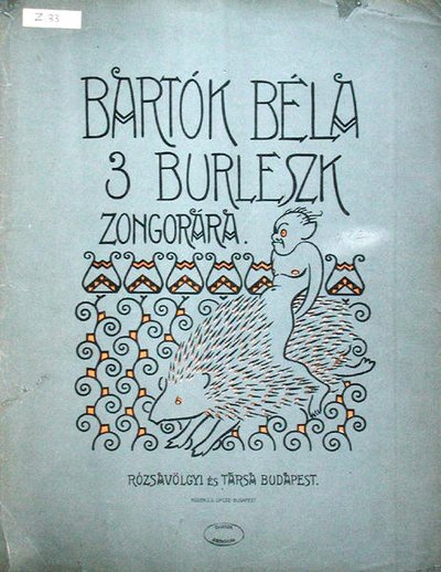 Bela Bartok (1881-1945) 1912 (renkli taş) by Ervin Voit