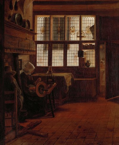 Çıkrık Kadınla İç by Esaias Boursse