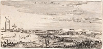 Haarlem yakınlarındaki Darağacı tepesi by Esaias van de Velde