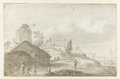 sahil köyü by Esaias van de Velde