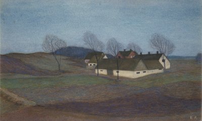 Bir Zelanda Çiftliği (pastel) by Ester Almqvist