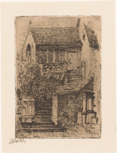 Rothenburg (nesne üzerindeki orijinal başlık) by Etha Fles (signed by artist)