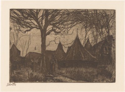 Wallen van Rothenburg (nesne üzerindeki orijinal başlık) by Etha Fles (signed by artist)