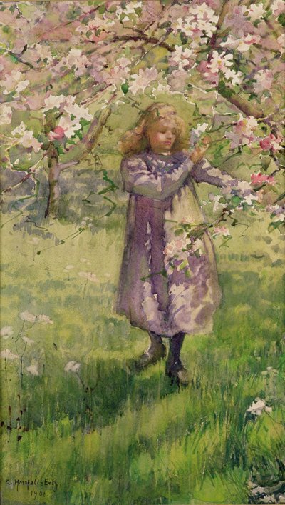 Elma Çiçeği Toplama, 1901 by Ethel Horsfall Ertz