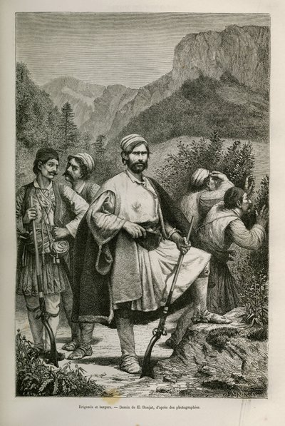 Yunan eşkıyalar ve çobanlar, dağlarda suç ortakları, E.Ronjat tarafından Henri Belle: Yunanistan