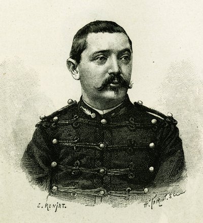 Gallieni komutasındaki 1879-1882 Afrika seferi sırasında deniz topçusu Kaptan Pietri
