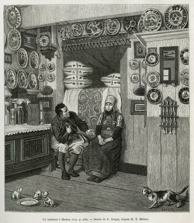 Un interieur à Marken (Pays Bas), E.Ronjat