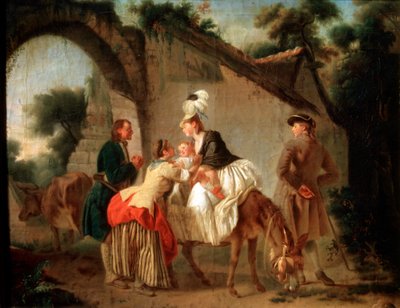 Islak Hemşireye Veda, 1777. by Etienne Aubry