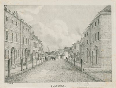 Tamworth - Cole-hill: litografi, nd [1796-1865] by Etienne Bruno Hamel