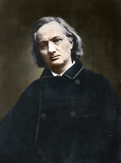 Charles Baudelaire (1821-1867), Fransız şair by Etienne Carjat