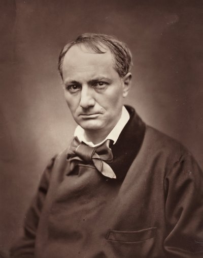 Charles Baudelaire Fransız şair, eleştirmen ve yazar, 1821-1867, c. 1863. by Etienne Carjat
