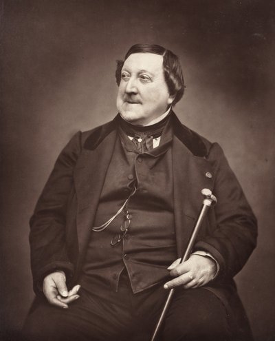 Gioachino Antonio Rossini İtalyan besteci, 1792-1868, 1862. by Etienne Carjat