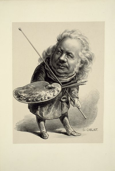 Honoré Daumier'in Portresi by Etienne Carjat