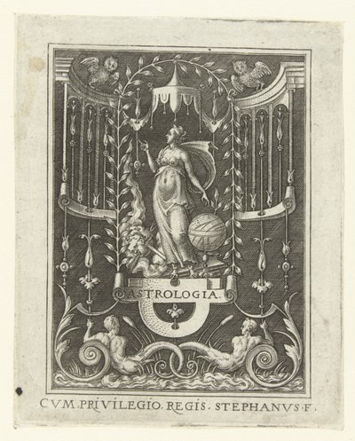 Astroloji ASTROLOJİ. (nesne üzerindeki başlık) Kadınların Temsil Ettiği Dört Liberal Sanat, Perspektif ve Mimari (sonraki versiyon) (dizi başlığı) by Etienne Delaune