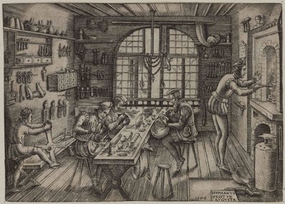 Kuyumcu Dükkanı, 1576. by Etienne Delaune