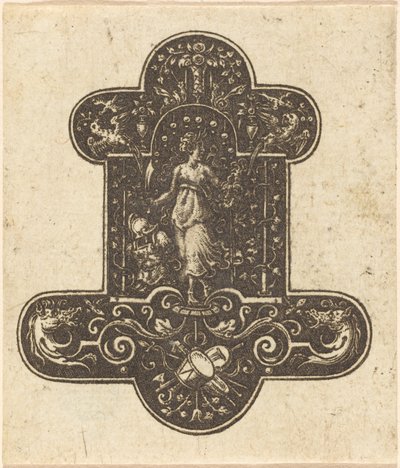 Holofernes Başkanı ile Judith by Etienne Delaune