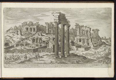 Palatijn te Roma Bouwwerken uit de oudheid (dizi adı) Stefano Du Perac Parisino tarafından toplanan ve perspektifte resmedilen antik Roma