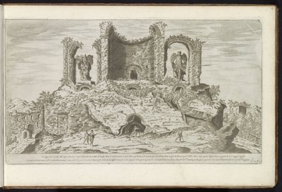 Roma'daki Marius'un Kupalarının Harabeleri Eski binalar (seri başlığı) Stefano Du Perac Parisino'daki perspektifte dell'antichità di Roma raccolti et ritratti (nesne üzerinde seri başlığı) by Etienne Duperac