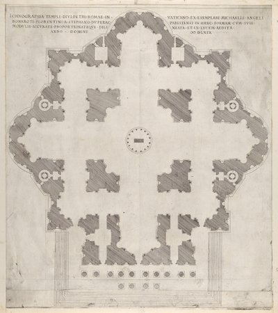 Aziz Petrus Planı Peters, 1569 by Etienne Duperac