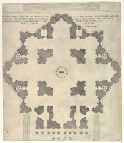 Aziz Petrus Planı Peters, 1569 by Etienne Duperac