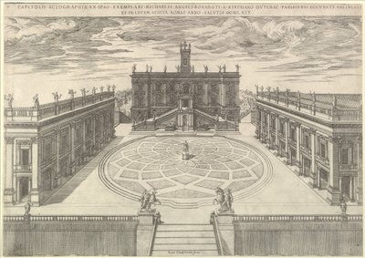 Roma Başkentinin görünümü, 1569 by Etienne Duperac