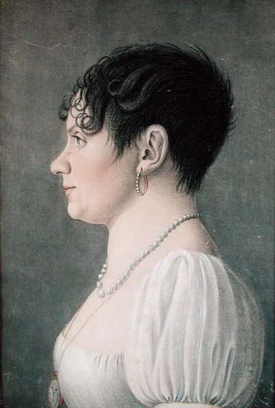 Genç Bir Kızın Portresi, 1810 dolayları (kağıt üzerinde pastel) by Etienne Esperance Bouchardy