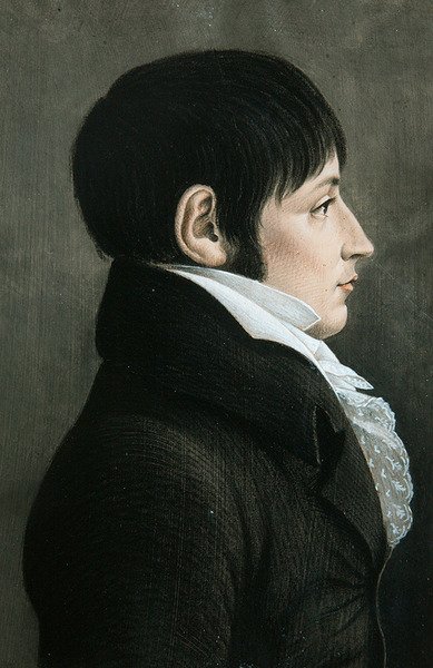 Bir adamın portresi (kağıt üzerinde pastel) by Etienne Esperance Bouchardy