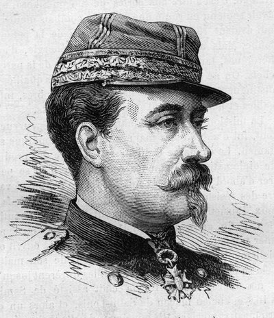 General Jean Baptiste Marie Edouard Campenon (1819-1890), Fransız askeri ve politikacı tarafından. Bocour