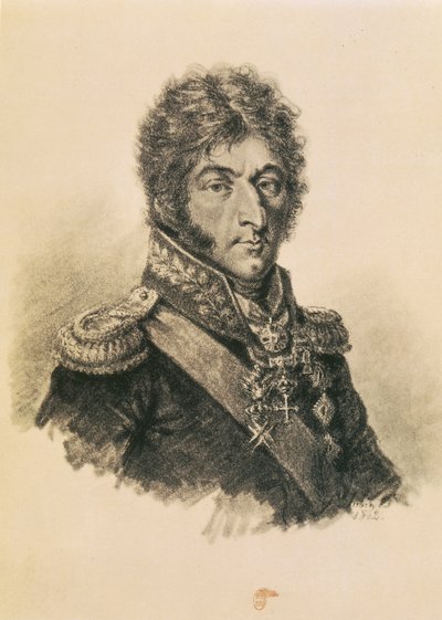 Prens Petr İvanoviç Bagration (1765-1812) by Etienne Gustave Aubin