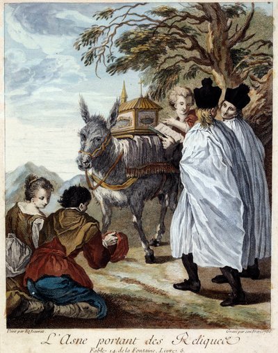 Eşek taşıyan emanetler. Jean de La Fontaine