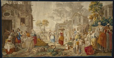 Köy Festivallerinden Açık Pazar, 1775-89 by Étienne Jeaurat