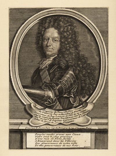 Francois de Neufville, 2. Villeroy Dükü, Fransız askeri by Etienne Jehandier Desrochers