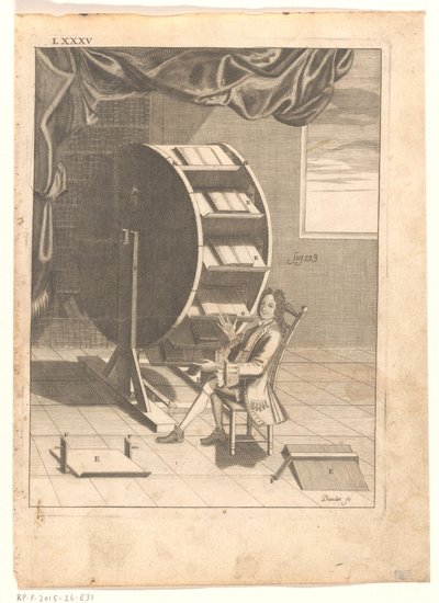 Nicolas Grollier de Servière tarafından kitap çarkı by Étienne Joseph Daudet