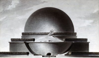Newton Mezarlığı by Etienne Louis Boullee