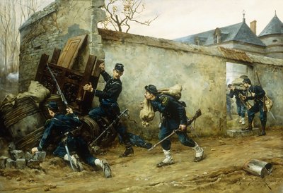 Sürpriz Saldırı, 1888 by Etienne Prosper Berne Bellecour