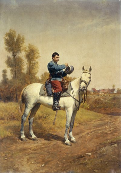 Beyaz Yüklü Süvari, 1907 by Etienne Prosper Berne Bellecour