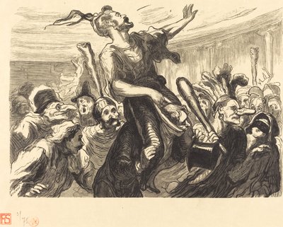 La Mi-Careme - Opera Balosunda by Etienne after Honoré Daumier