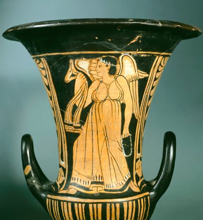 Berkeley Ressamı tarafından kanatlı bir ruhu betimleyen kaliks-krater (büyük vazo). Etrüsk Uygarlığı, MÖ 4. yy. by Etruscan