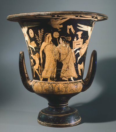 Nazzano Ressamı tarafından Calyx-krater (büyük vazo). Kırmızı figürlü çömlek. Etrüsk Uygarlığı, MÖ 4. yy. by Etruscan