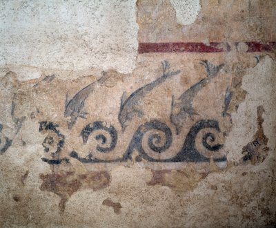 Bruschi mezarından fresk detayı, MÖ 2. yüzyıl by Etruscan